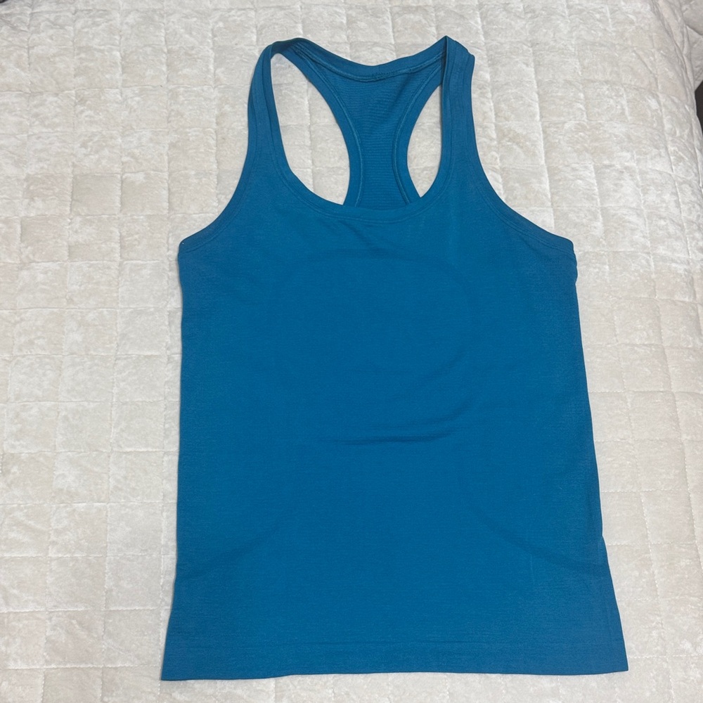 Women's Blue Racerback Tank Top